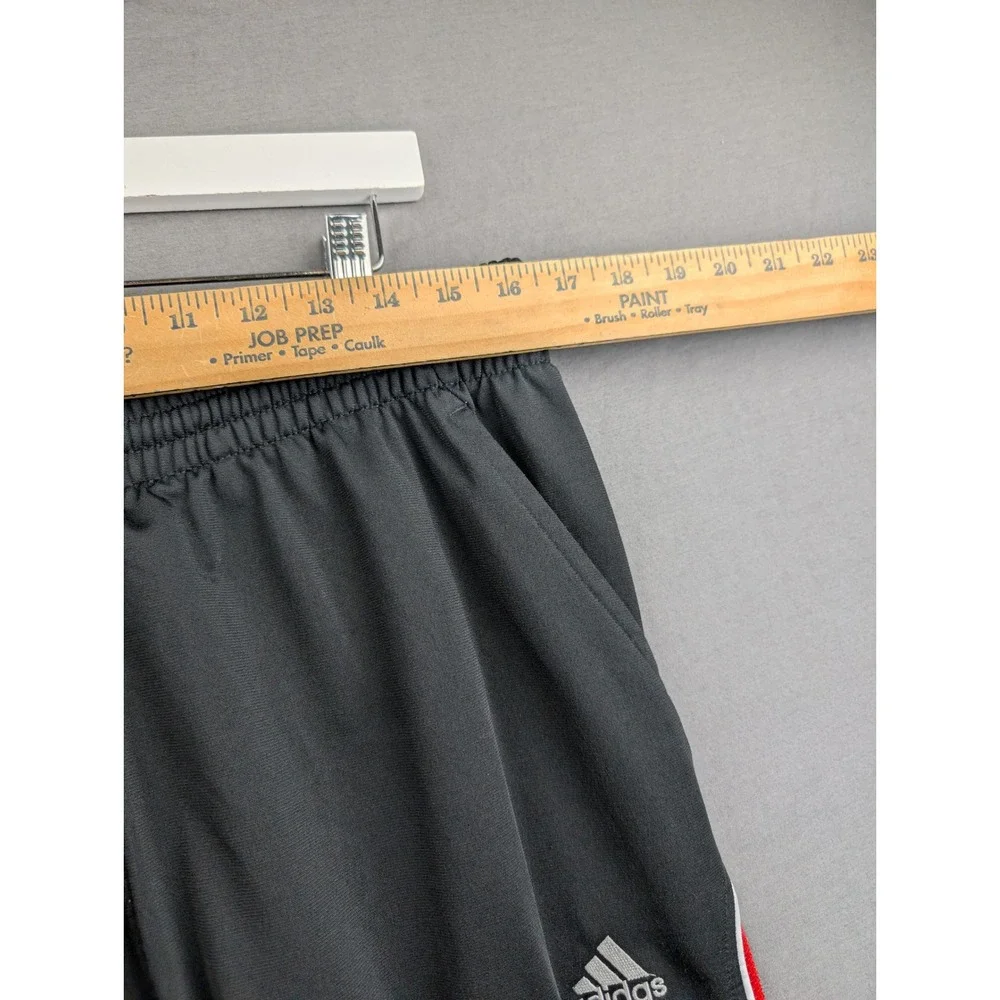 Adidas‎ Mens Black Red White Stripe Track Pants Athletic Gym Sweatpants Large